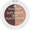 essence Soft Touch Duo duo očné tiene 04 Mocha Muse 1 g