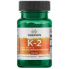 Swanson Highly Efficient Natural Vitamin K2 (Menaquinone-7 from Natto) 30 ks, gélové tablety, 100 mcg
