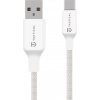 Tactical Stitch Thread Cable USB-A/USB-C 1m White