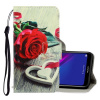 Peňaženkové kožené puzdro CAT na Huawei Y6 2019 – Red Rose