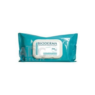 BIODERMA ABCDerm H2O obrúsky (V2) vlhčené, čistiace (inov.2019) 1x60 ks