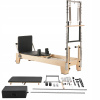SucceBuy Reformer na Pilates 2 v 1 z javorového dreva – vhodný na domáce použitie
