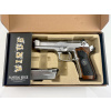 WE Airsoftová pištoľ Samurai Edge Biohazard M92, strieborná - celokov, BlowBack