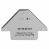 Uhlový magnet pravouhlý, nosnosť 11 kg, hmotnosť 340 g - SPARTUS SP145-02-025