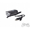 PREDNÁ ALU CYKLISTICKÁ LAMPA 3 WATT USB 200 LM