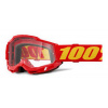 100% ACCURI 2 JUNIOR Goggle Red - Clear Lens