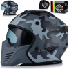 MOTOCYKLOVÁ PRILBA | VITO BRUZANO CAMO | OTVORENÁ + ODNÍMATEĽNÁ ČEĽUSŤ + CLONA