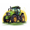 CUKROVÁ TLAČ jedlý obrázok na tortu Cukrová hmota TRAKTOR ROLNIK 2 + MENO