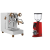 Lelit MaraX3 PL62X3, white + Eureka Atom W 65, ferrari red