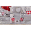 Vonná sviečka Figúrka MACKO so srdiečkom Teddy Bear, 7,5 cm