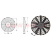 sahara univerzální 24 V, vnější průměr 336 mm, průměr vrtule 305 mm, tloušťka 52 mm, 3,5 A, proud vzduchu 1460 m3/h, sání AC 2031
