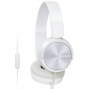 SONY slúchadlá MDR-ZX310AP, handsfree, biele MDRZX310APW.CE7