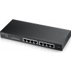 ZyXEL GS1915-8, 8-port GbE Smart hybrid mode Switch, standalone or NebulaFlex Cloud, desktop, fanless