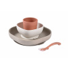 Beaba Jedálenská sada silikónová 4-dielna Variant: Terracotta