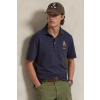 Bavlnené polo tričko Polo Ralph Lauren modrá farba, s nášivkou, 710P00083