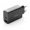 Ultra rýchly PD nabíjací adaptér Philips, čierna