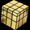 Rubikova kocka - Zrkadlová - 3x3x3 - Zlatá (Mirror Cube)