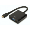 Digitus Audio-Video Adapter microHDMI type D to VGA, FHD, audio 3.5mm MiniJack DA-70460