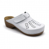 PU161 Dámska zdravotná celokožená obuv uzavretá 38 - 24cm, biela, 4,5 cm