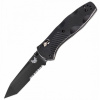 Vega Benchmade 583SBK BARRAGE vreckový nôž s asistenciou 9 cm, celočierna, termoplast