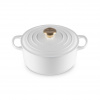 Le Creuset Kastról SIGNATURE 24 cm, 4,2 l, WHITE, liatina