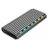 Gembird EE2280-U3C-03 | USB 3.1 | M.2 NVMe | RGB | hliníková
