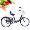 Trojkolesové bicykle sa teší s košom 24 čierny (Prox VPE-506 Pedály čiernych hliníkových platforiem)