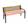 Bellatex Sedák na lavici hladký Kostička červená rozměr 40x140 cm