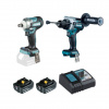 MAKITA Aku súprava náradia DHP492+DTW300 Li-ion LXT 18V/5,0Ah DLX2590TJ
