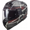 KASK LS2 FF327 CHALLENGER C CARBON KONIC RED M (KASK LS2 FF327 CHALLENGER C CARBON KONIC RED M)