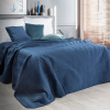 DomTextilu přehoz na postel Obojstranný prešívaný v tmavo modrej farbe 27501-209358 200 x 220 cm