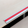 Protišmyková schodová lišta Aluminium m2, univerzálna, červená, š 800 mm, hrúbka materiálu 3 mm