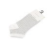 Dámske / dievčenské bavlnené ponožky členkové - biela prúžky