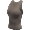Dámský funkční crop top SENSOR Infinity Eco šedý Velikost: L, Barva: šedá