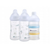 Bebeconfort Sada dojčenských fliaš Emotion Physio 270 ml 0-12 m+ White 2 ks dávkovač
