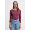 Bavlnené tričko s dlhým rukávom United Colors of Benetton 3GA2E16A1 fialová L