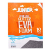 JUNIOR Adhesive Glitter Eva Foam, dekoračná pena A4 2mm glitter samolepiaca strieborná (10ks)
