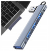 HUBOVÝ ADAPTÉR ROZBOČOVAČ USB-A na 3x USB-A 2.0 1x USB-A 3.0