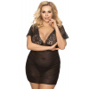 Set Anais Marina košieľka + tangá Farba: Čierna, Veľkosť: 5xl/6xl