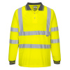 PORTWEST HI-VIS S277 / Funkčná reflexná polokošeľa, dl. rukáv - HV žltá S