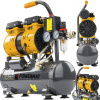 Powermat Bezolejový tichý kompresor 6 l | 150 l/min | 8 bar | 230 V | 59 dB | odlučovač kondenzátu
