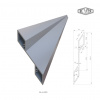 1,6 mm hrubý profil na výplň 115,2x24,4x6000mm, materiál EN AW-6060 T66 AL-LAZ3-6