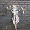 Ochranný Lapač Snov - Veľký - Macramé - Modrá / Biela / Ružová Varianta: Veľký - Macramé