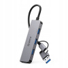 Hub USB-A/USB-C Orico YSA5-U3 dokovacia stanica 3x USB-A 2.0 + 1x USB-A 3.0 -