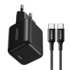 NABÍJAČKA UGREEN X513 30W GAN USB-C + KABEL 1M ČIERNA
