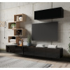 MEBLINE Obývacia stena CALABRIA 29 čierna / čierny lesk