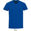 SOL´S IMPERIAL V / Pánske tričko s výstrihom do V z ťažkej bavlny - royal blue XL