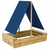Multidom Pieskovisko so strechou 80x60x97,5 cm impregnované borovicové drevo