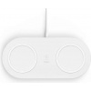 BELKIN Qi dualní podložka, 2x10W s adaptérem, bílá WIZ002vfWH