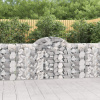 vidaXL Oblúkové gabiónové koše 8ks 200x30x100/120cm pozinkované železo